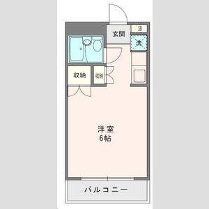 マウロア大磯(ワンルーム/1階)の間取り写真