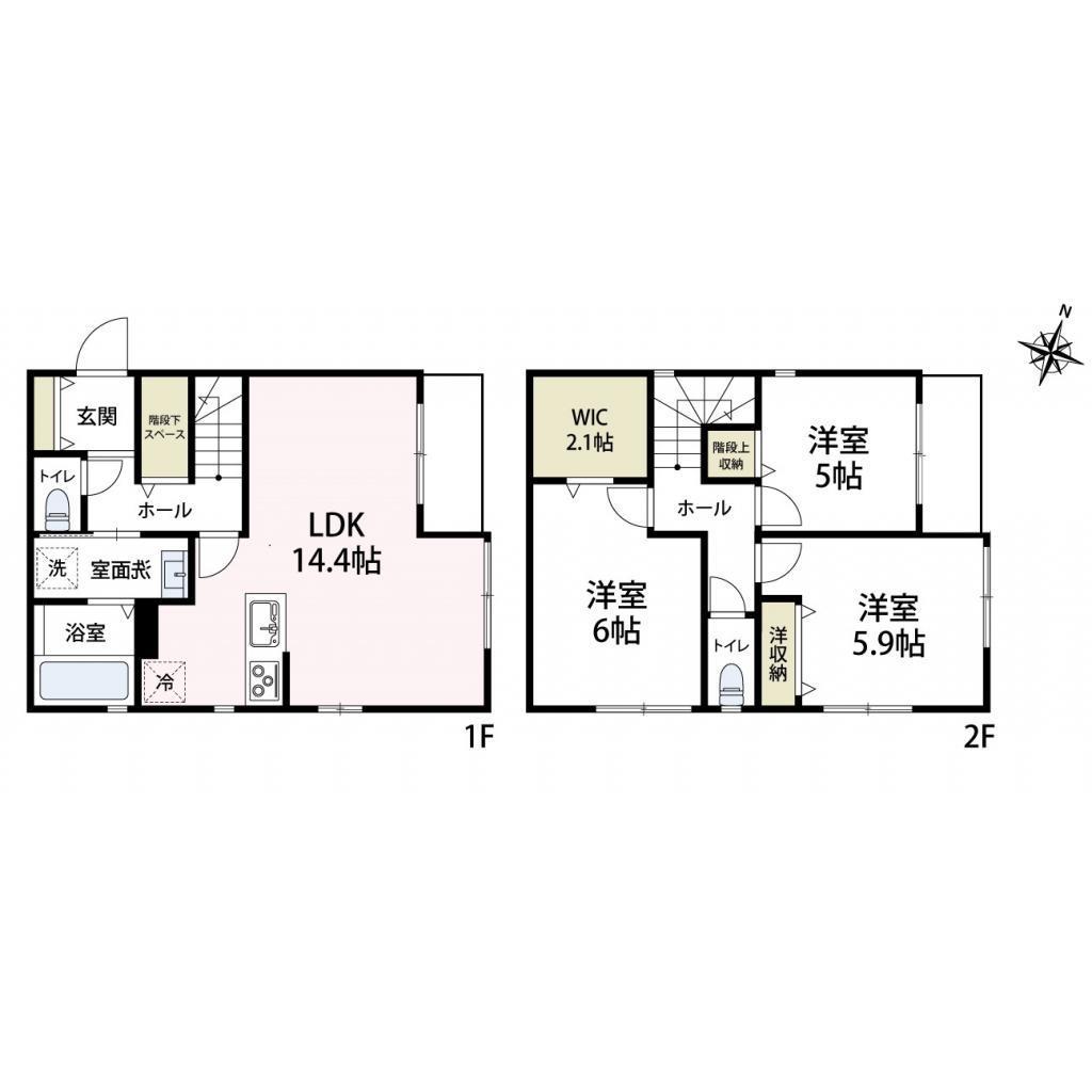 フェリス　シティオ　Ⅰ(3LDK)の間取り写真