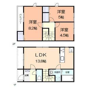 グランポタジェＢ(3LDK)の間取り写真