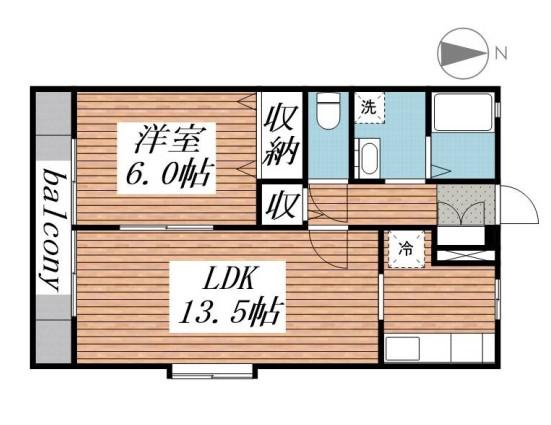 ベルレージュ 1階階 間取り