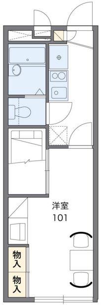 レオパレスYANASE(1K/1階)の間取り写真