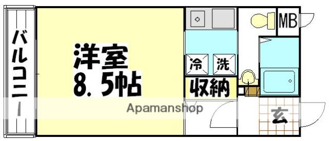 グランプレシア(1K/1階)の間取り写真