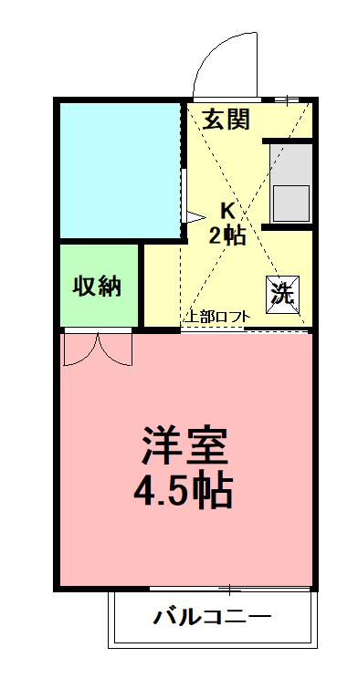クレアハイツ 1階階 間取り