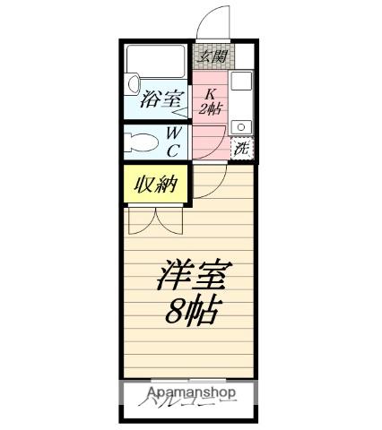 湘南エクセレント(1K/3階)の間取り写真