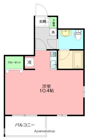 F・H・Dビル(ワンルーム/4階)の間取り写真