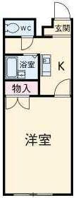 アム-ル リヴェール(1K/1階)の間取り写真