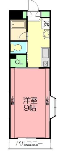 サングレイス湘南(1K/1階)の間取り写真