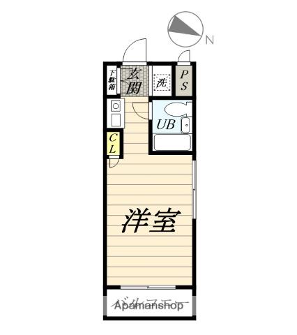 ホーユウコンフォルト大和深見(ワンルーム/2階)の間取り写真