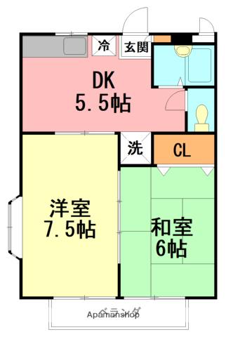 ハイム湘南 1階階 間取り