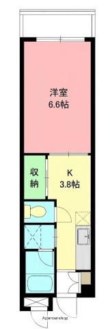 アメニティー湘南(1K/3階)の間取り写真