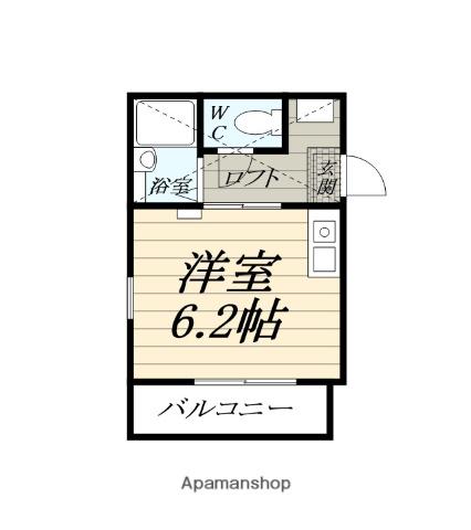ミラノシティ中央林間(ワンルーム/1階)の間取り写真