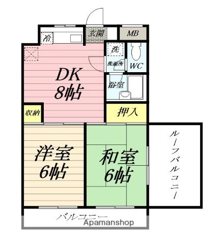 フォンテーヌ林間 3階階 間取り