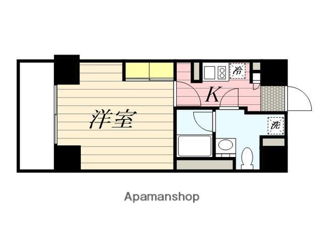 ACCESS湘南平塚(1K/12階)の間取り写真