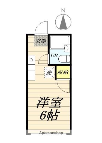 ハーヴェスト虹ヶ浜(ワンルーム/2階)の間取り写真