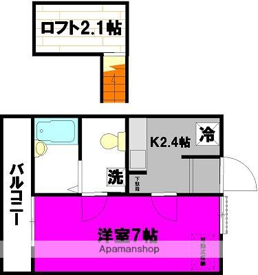 エテル ネージュ(1K/2階)の間取り写真