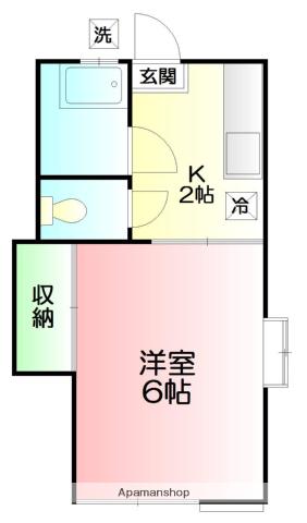 今井ハイツA(1K/1階)の間取り写真