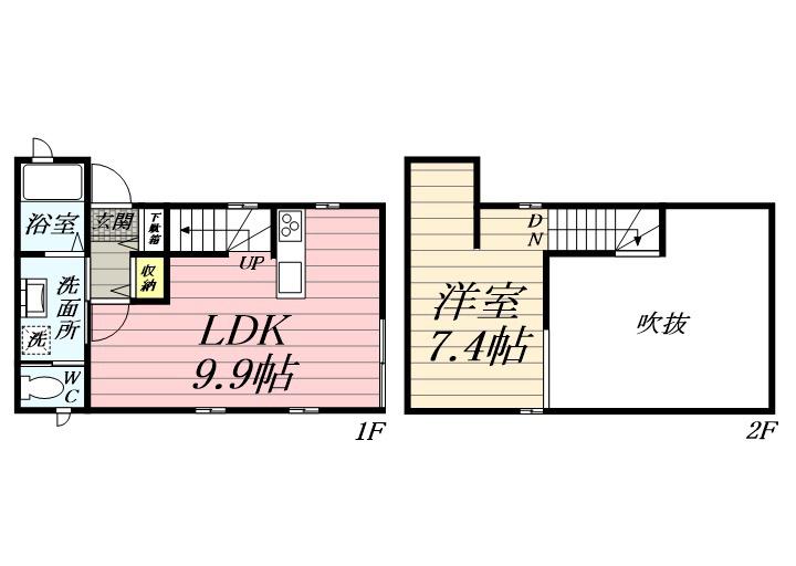 フローレットⅠ(1LDK)の間取り写真