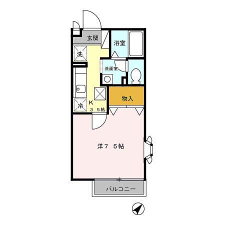 パインヒル鵠沼 1階階 間取り