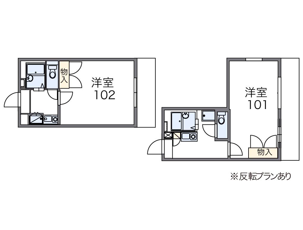レオパレスクローネ I 2階階 間取り