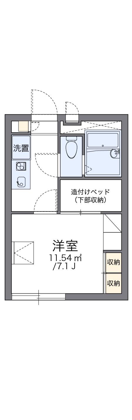 レオパレスラ・プランタン 1階階 間取り