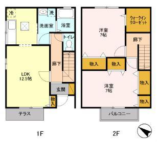シャルマンＳＡＴＯＨ(2LDK)の間取り写真