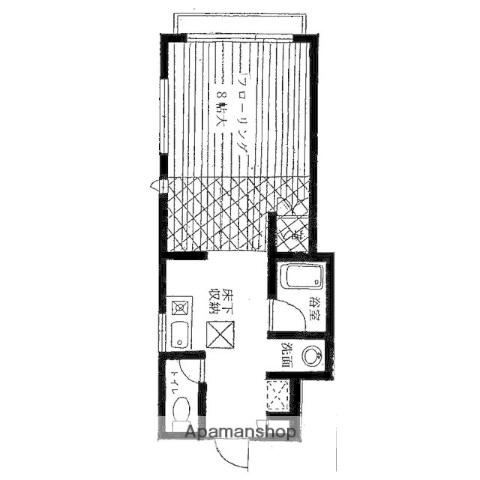 スマイルコート東海大(1K/2階)の間取り写真
