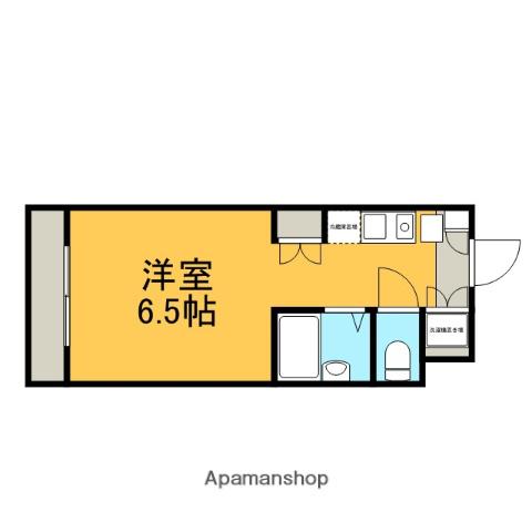 ヴェルデ湘南(ワンルーム/1階)の間取り写真