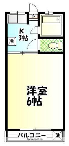 ハイツすずき(1K/1階)の間取り写真
