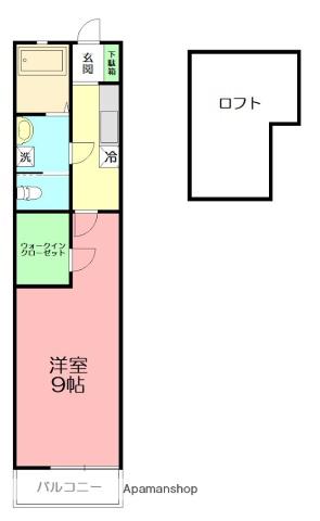 サクラ セラピア(1K/1階)の間取り写真