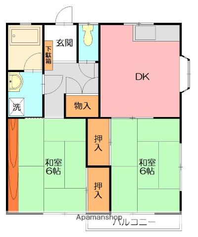 コーポシュガー 2階階 間取り