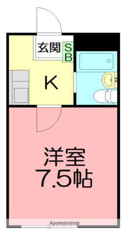 ポートアリス 1階階 間取り