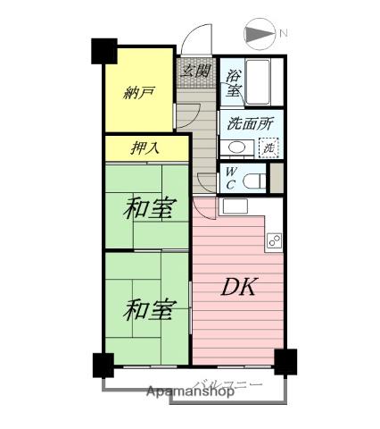 ソシエ弐番館 4階階 間取り
