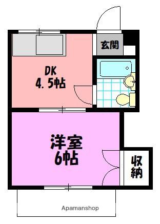 サンリバーA 1階階 間取り