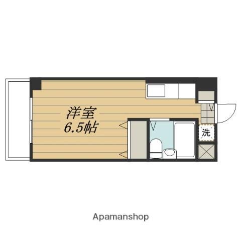 エステートピア湘南(ワンルーム/1階)の間取り写真