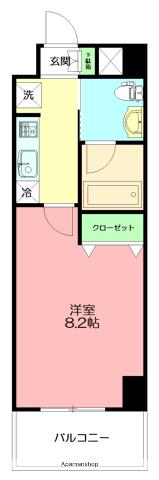 F・H・Dビル(1K/4階)の間取り写真