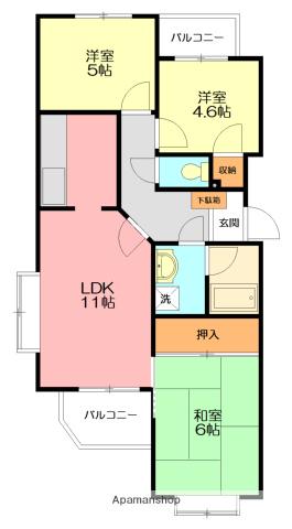 辻堂ガーデンタウン 2階階 間取り