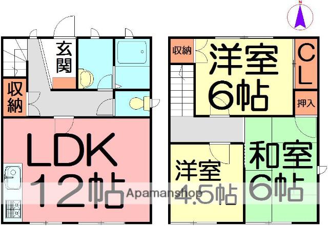 ディーズライフ元町Ａ(3LDK)の間取り写真