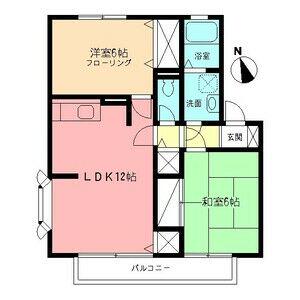 小田急電鉄小田原線 秦野駅 徒歩14分 2階建 築32年(2LDK/2階)の間取り写真