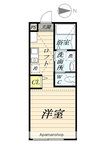 PACIFIC OCEAN KOZU APARTMENT(ワンルーム/2階)の間取り写真