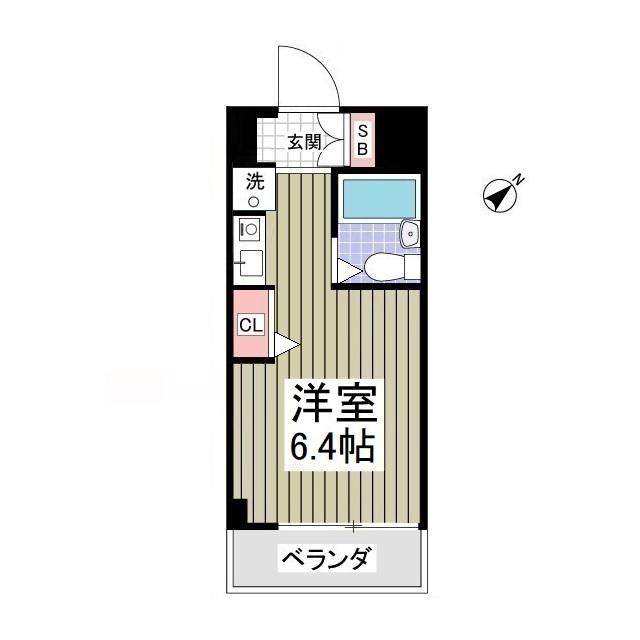 サンマールかしわ台(ワンルーム/3階)の間取り写真