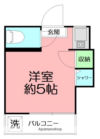 ビレッジ芦谷(ワンルーム/2階)の間取り写真