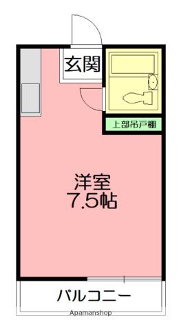 フローレンス平塚(ワンルーム/1階)の間取り写真