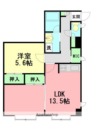 アクエリアリゾート ウエストコースト(1LDK/3階)の間取り写真