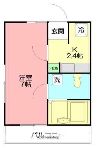 エテル ネージュ(1K/2階)の間取り写真