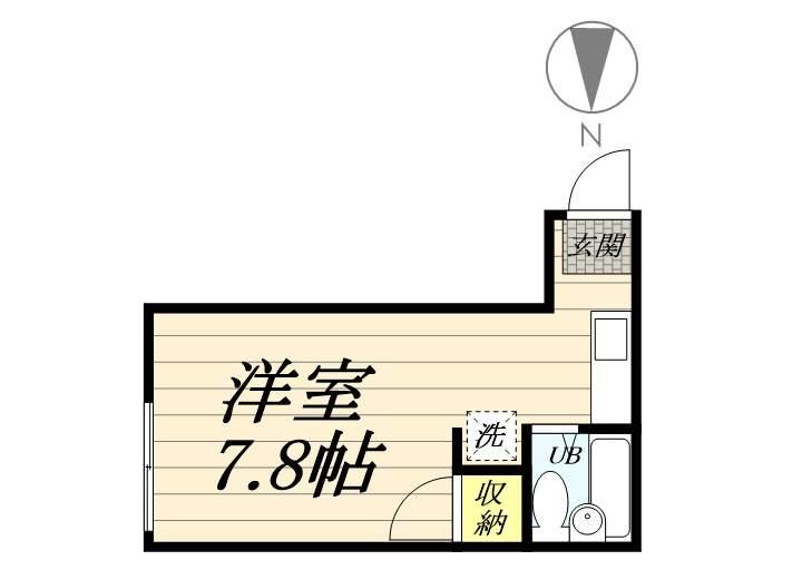 アクセス湘南(ワンルーム/1階)の間取り写真