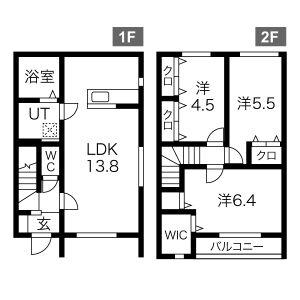 MERVEILLE Ⅲ(3LDK/1階)の間取り写真