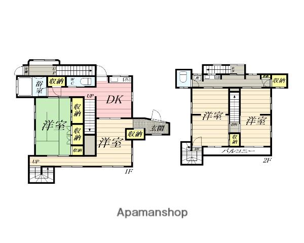 箱根登山鉄道 箱根板橋駅 徒歩11分 2階建 築57年(4DK)の間取り写真
