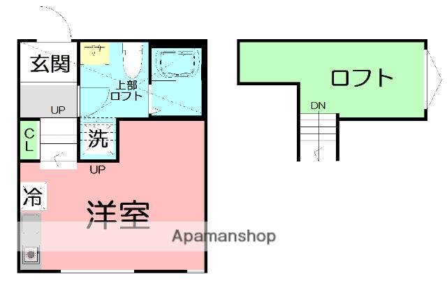 ラフィナ・コスタ(ワンルーム/1階)の間取り写真