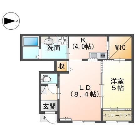 小田原市飯泉アパート工事(1LDK/1階)の間取り写真