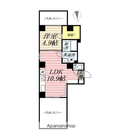 サウスERN VILLAGE湘南(1LDK/3階)の間取り写真